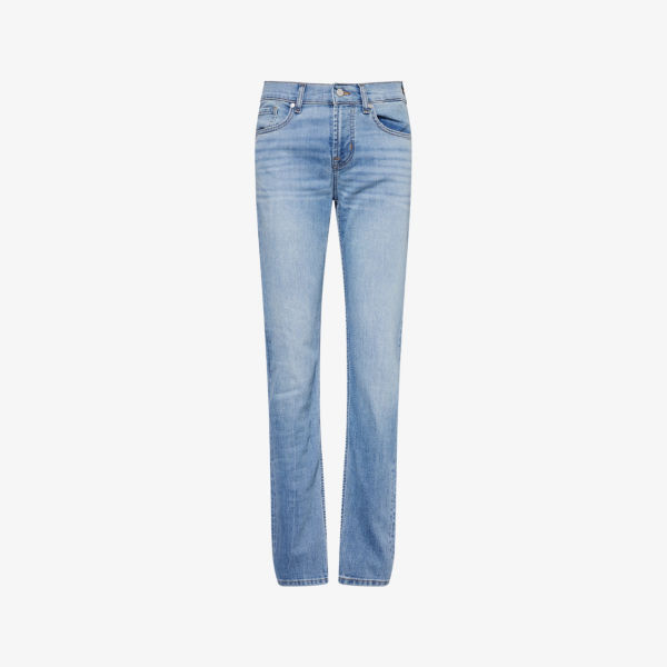 

Джинсы зауженные 7 For All Mankind Slimmy с накладкой, синий