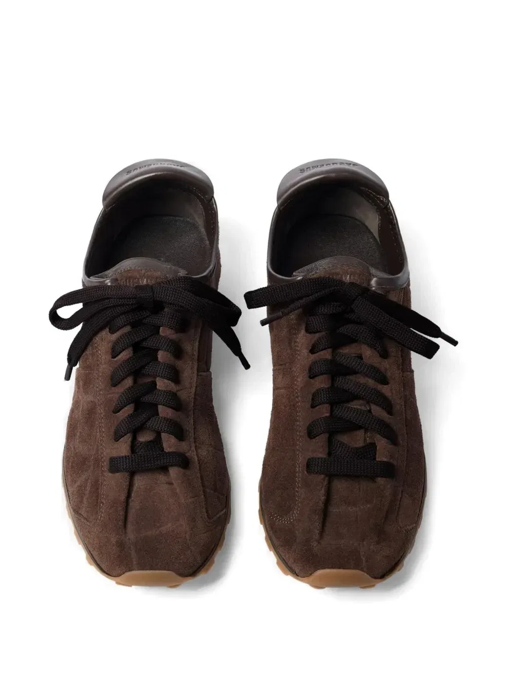 Кроссовки The Tennis из замши с эффектом крокодиловой кожи Jacquemus, коричневый — фото 4