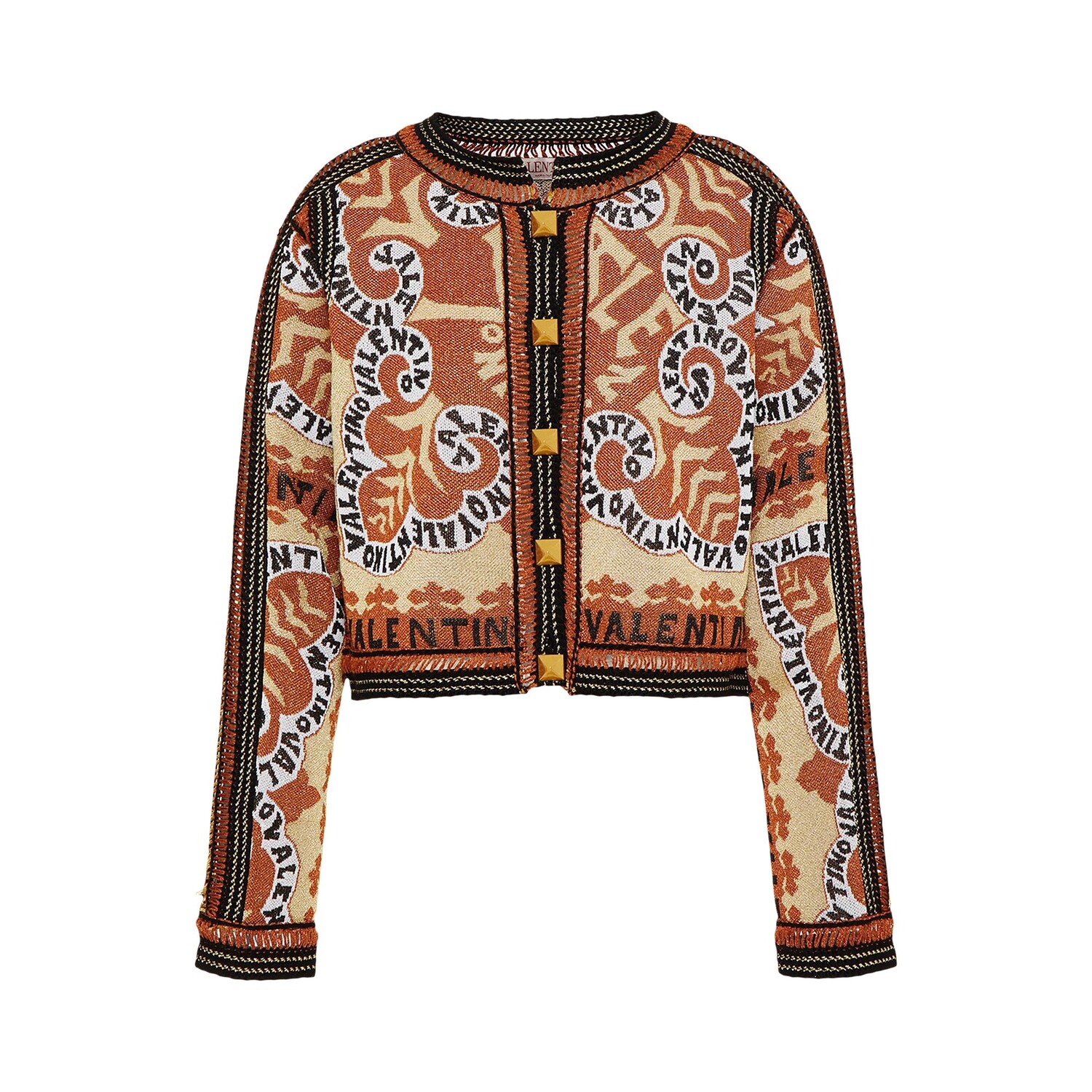 

Куртка Valentino Giacca Maglia Nero/Arancio Oro