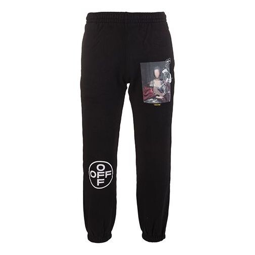 

Брюки mens mariana de silva logo sweatpants Off-White, черный