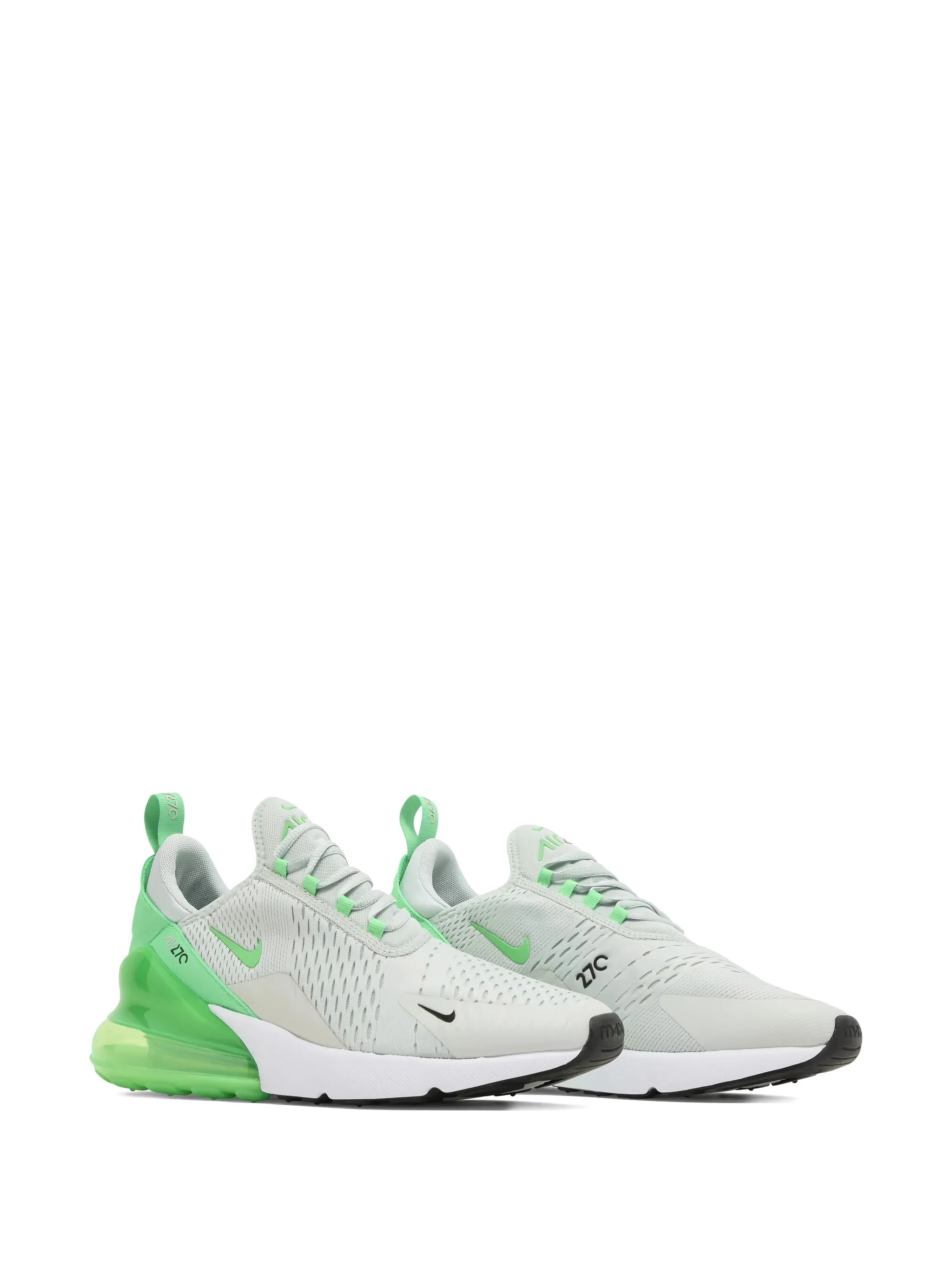 Кроссовки Air Max 270 Light Silver/Green Shock Nike, зеленый — фото 2