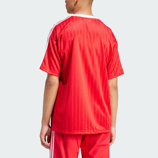 Футболка adicolor футболка азиатские размеры Adidas, алый — фото 4