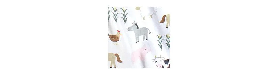 Уютный спальный мешок из хлопкового трикотажа с длинными рукавами Hudson Baby, Cute Farm — фото 2