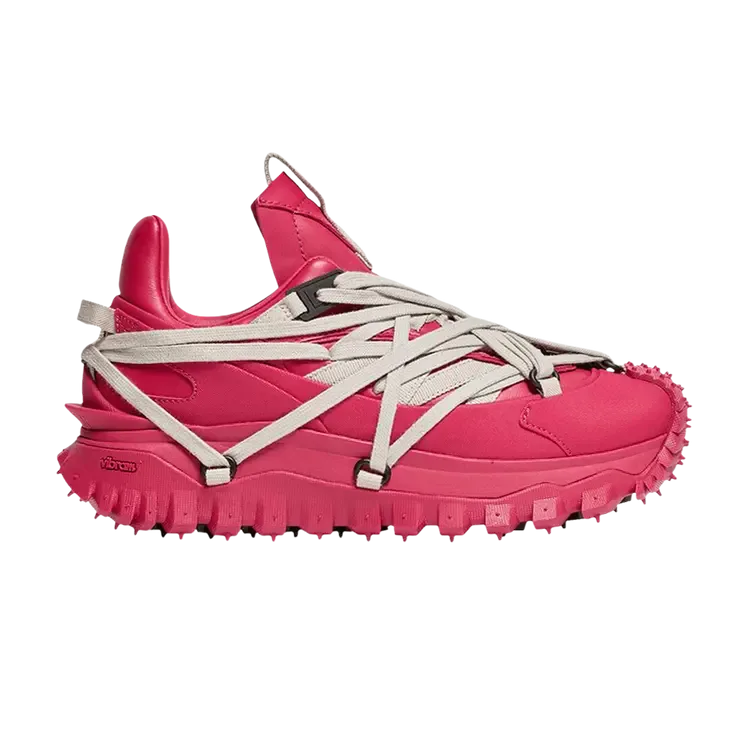Кроссовки Rick Owens x Moncler Trailgrip Megalace 'Carnelian', розовый