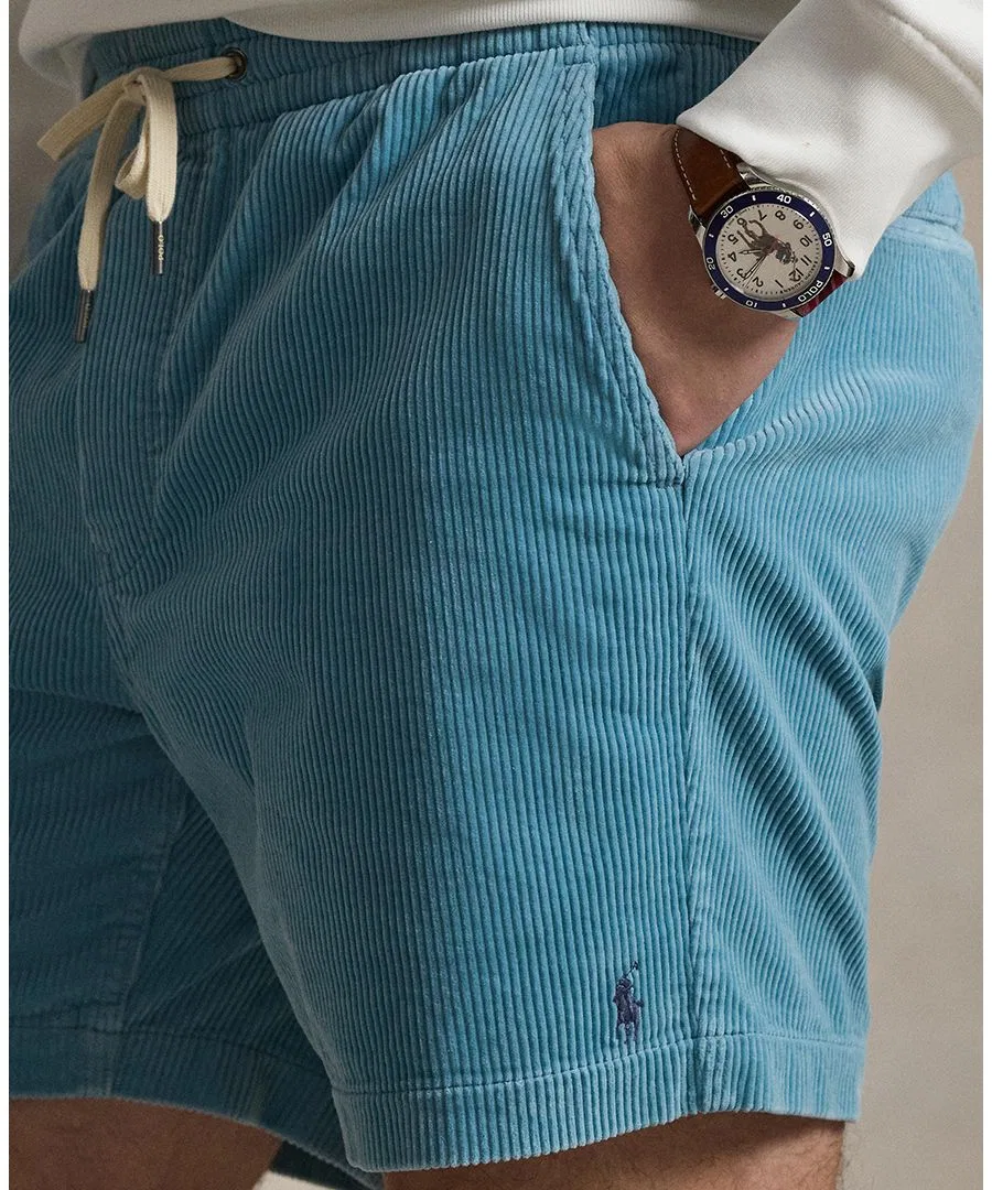Мужские вельветовые шорты Prepster Polo Ralph Lauren, синий — фото 3