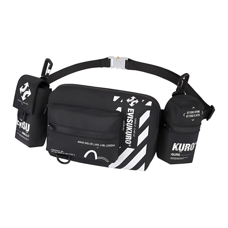 

EVISU Тканевый кроссбоди слинг-сумка поясная сумка Regular Unisex Black