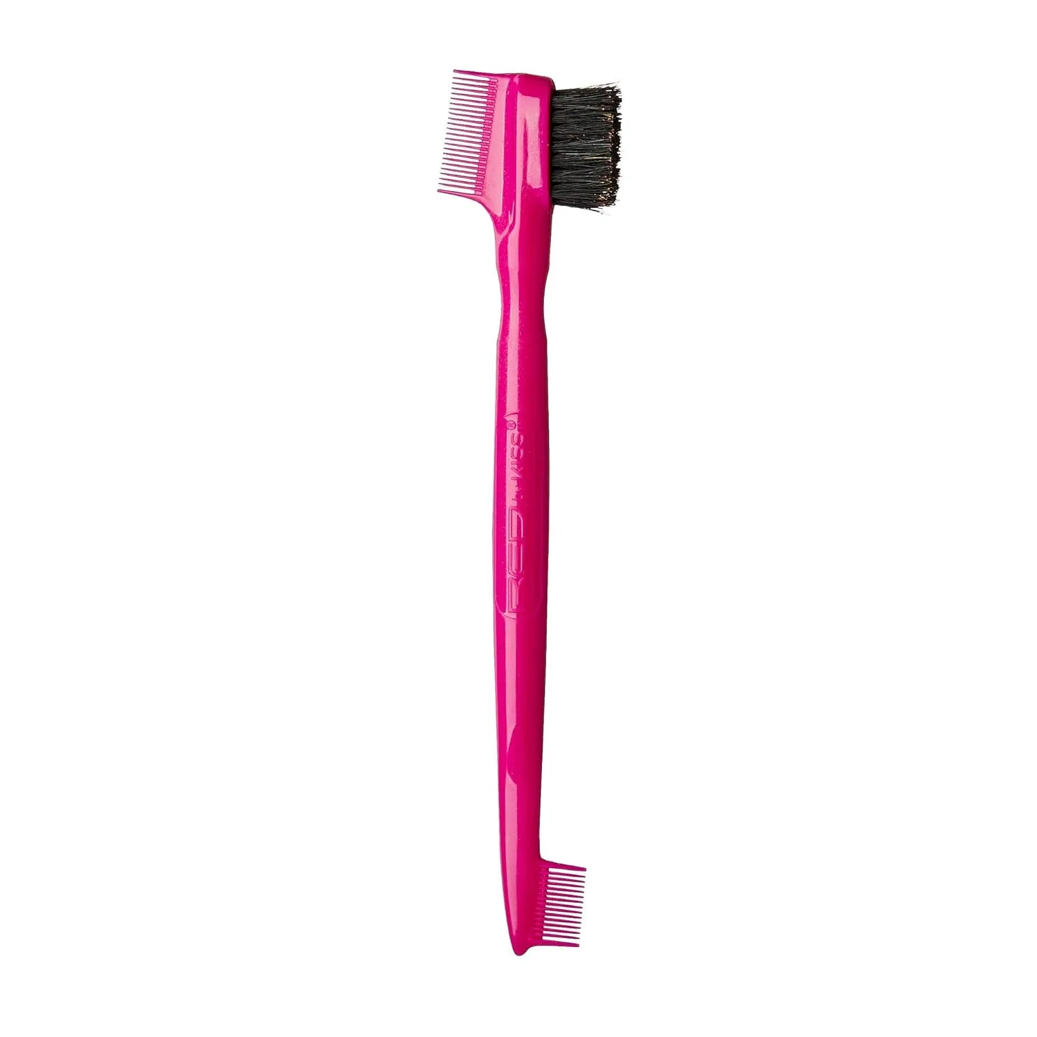 Профессиональная щетка для укладки волос «Ultimate Edge Fixer» от Red by Kiss Red By Kiss, Hot Pink Boar Brush With Double Comb — фото 2