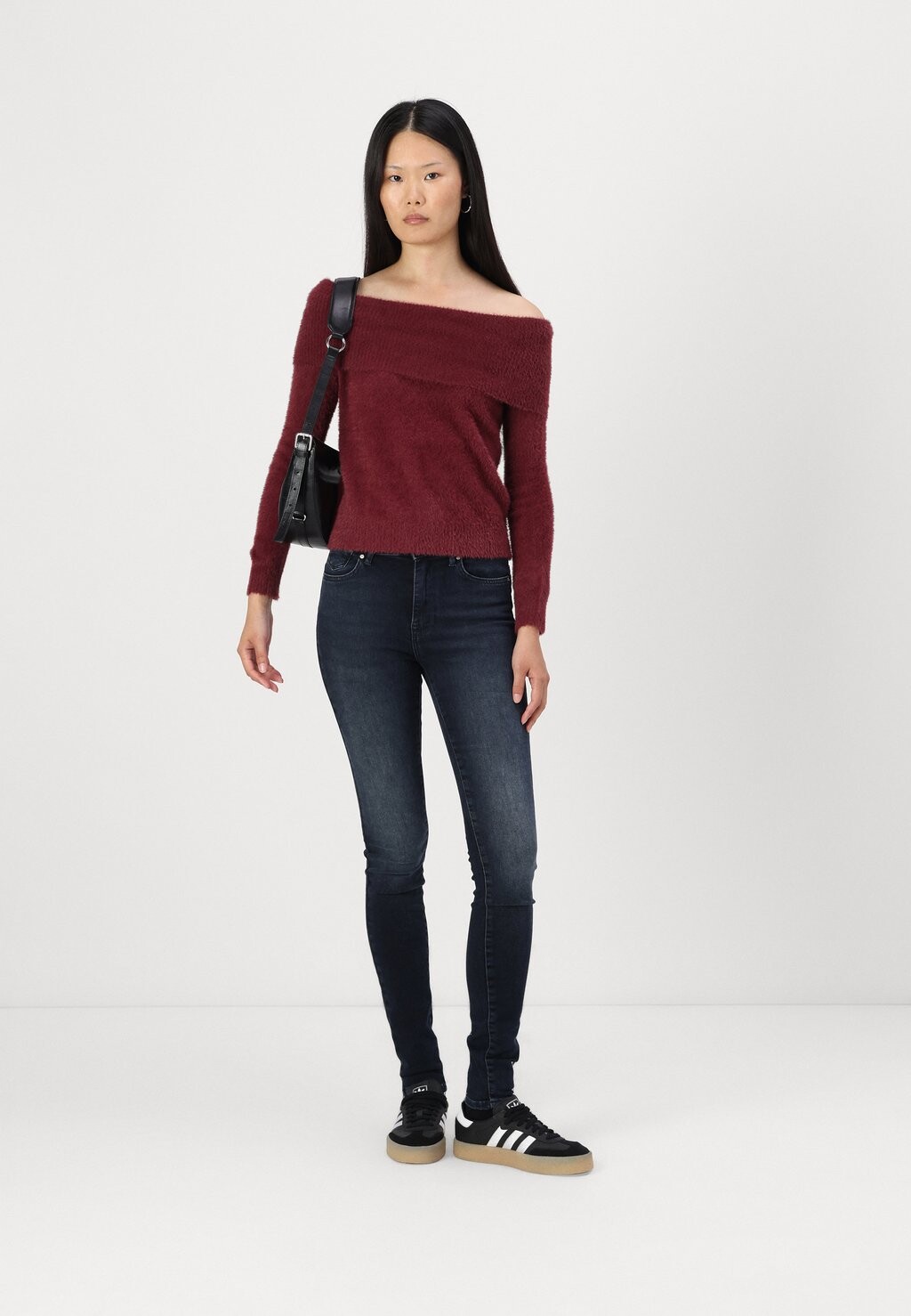 

Джемпер ONLSIFF OFF SHOULDER ONLY, бордовый