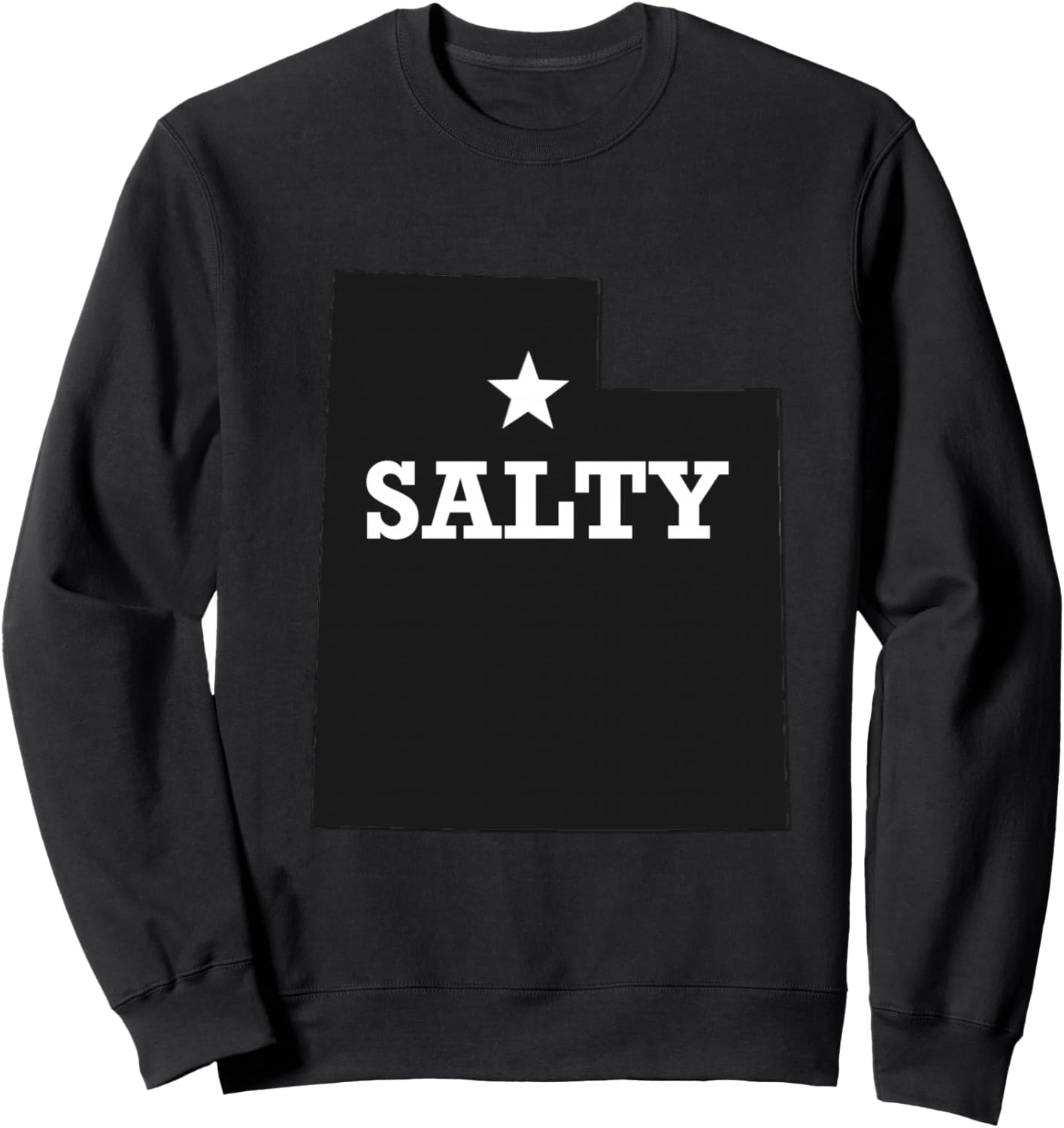 

Толстовка Salty Utah Design Salt Lake SLC с дерзким, забавным юмором Rgearr Salty Funny Utah Designs, черный