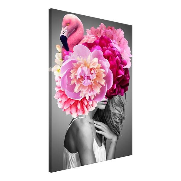 

Фреска Artgeist Flamingo Girl, розовый