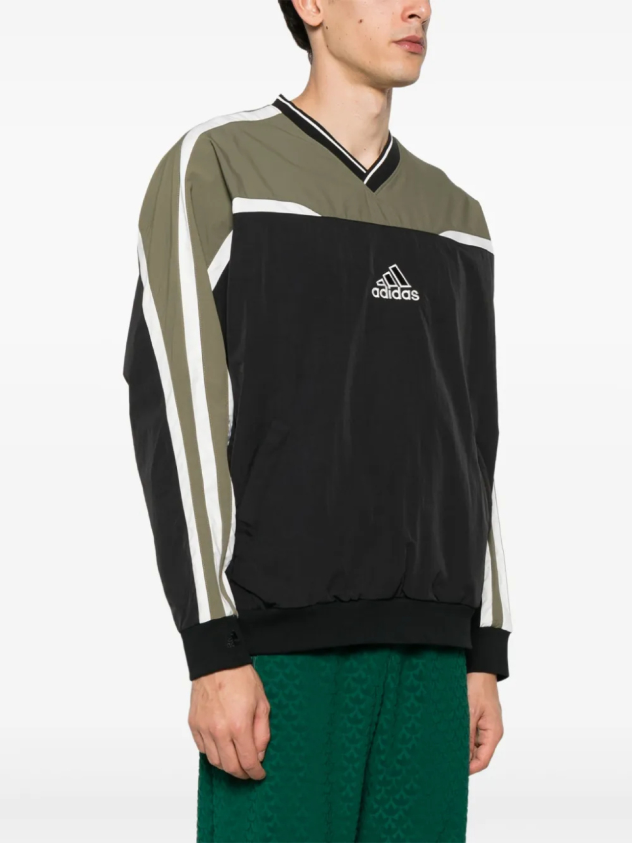 Adidas толстовка 3-Stripes, черный — фото 3