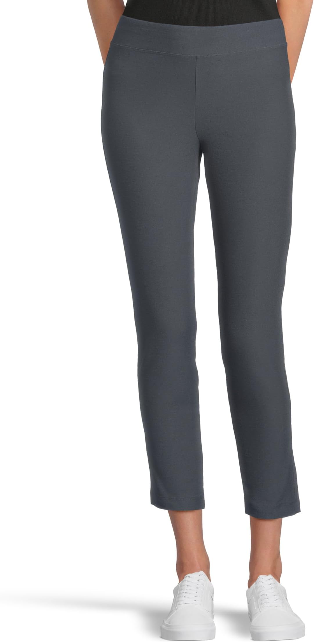 

Брюки Eileen Fisher Petite Slim Ankle Pant, цвет Ebony