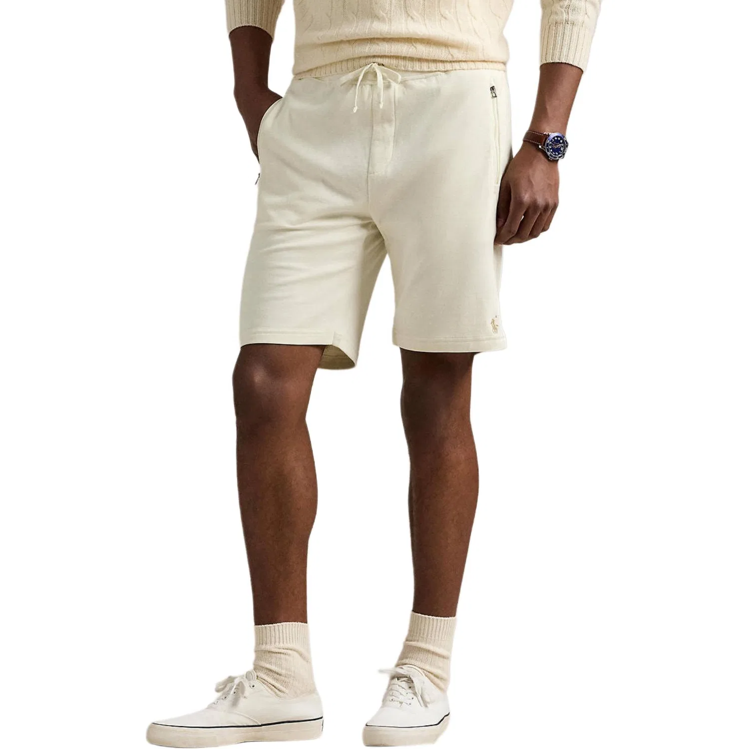 Шорты повседневные хлопковые Polo Ralph Lauren бежевые