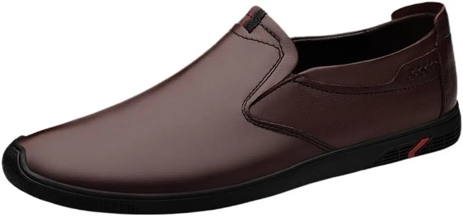 Туфли кожаные мужские Slip-On Brown UOPYNE