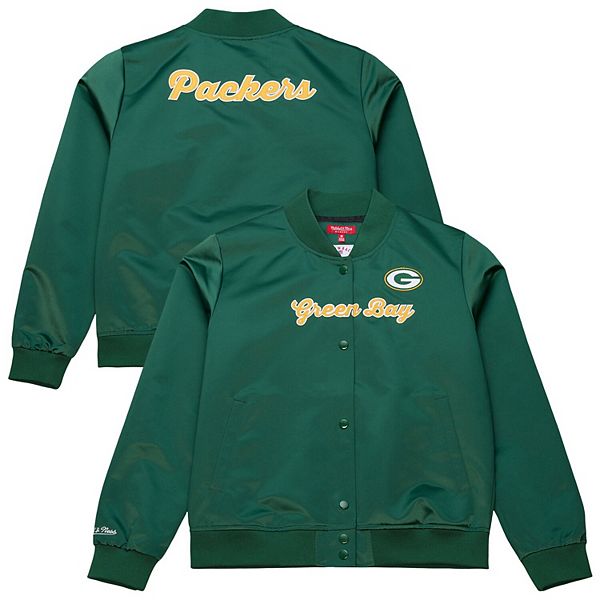

Женская зеленая куртка Green Bay Packers на молнии Mitchell & Ness