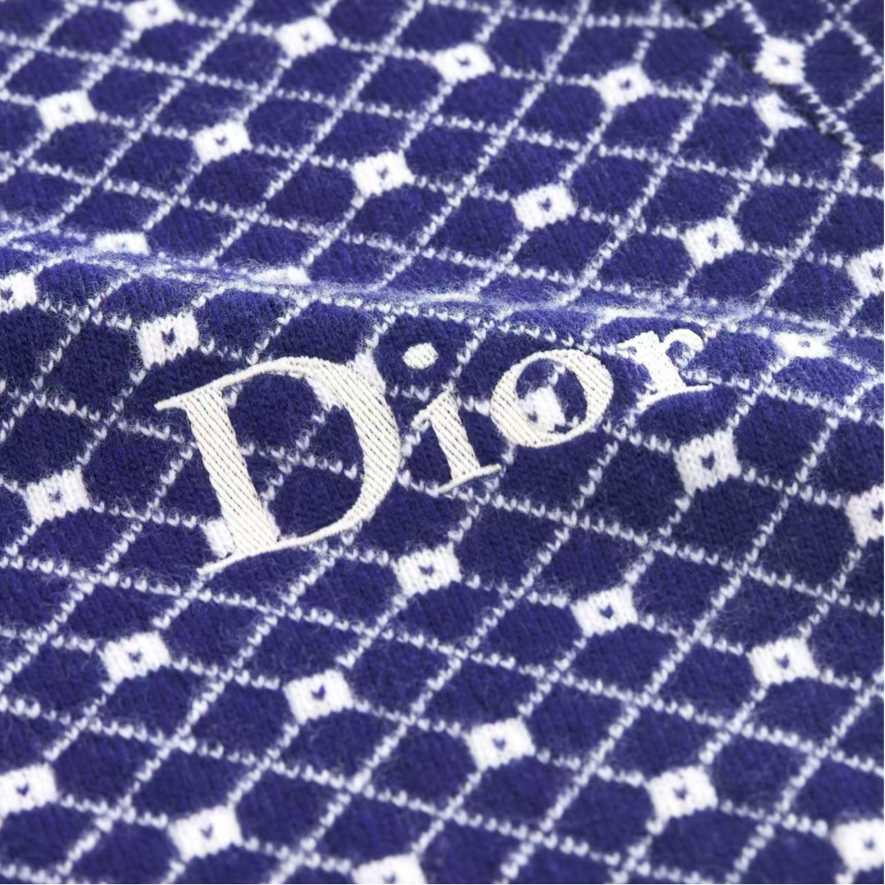 DIOR Свитер женский Marine Blue V-образный вырез Moderate Others — фото 3