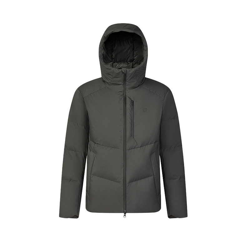 

FILA Мужская пуховая куртка из плотной ткани серого цвета, Dense Gray