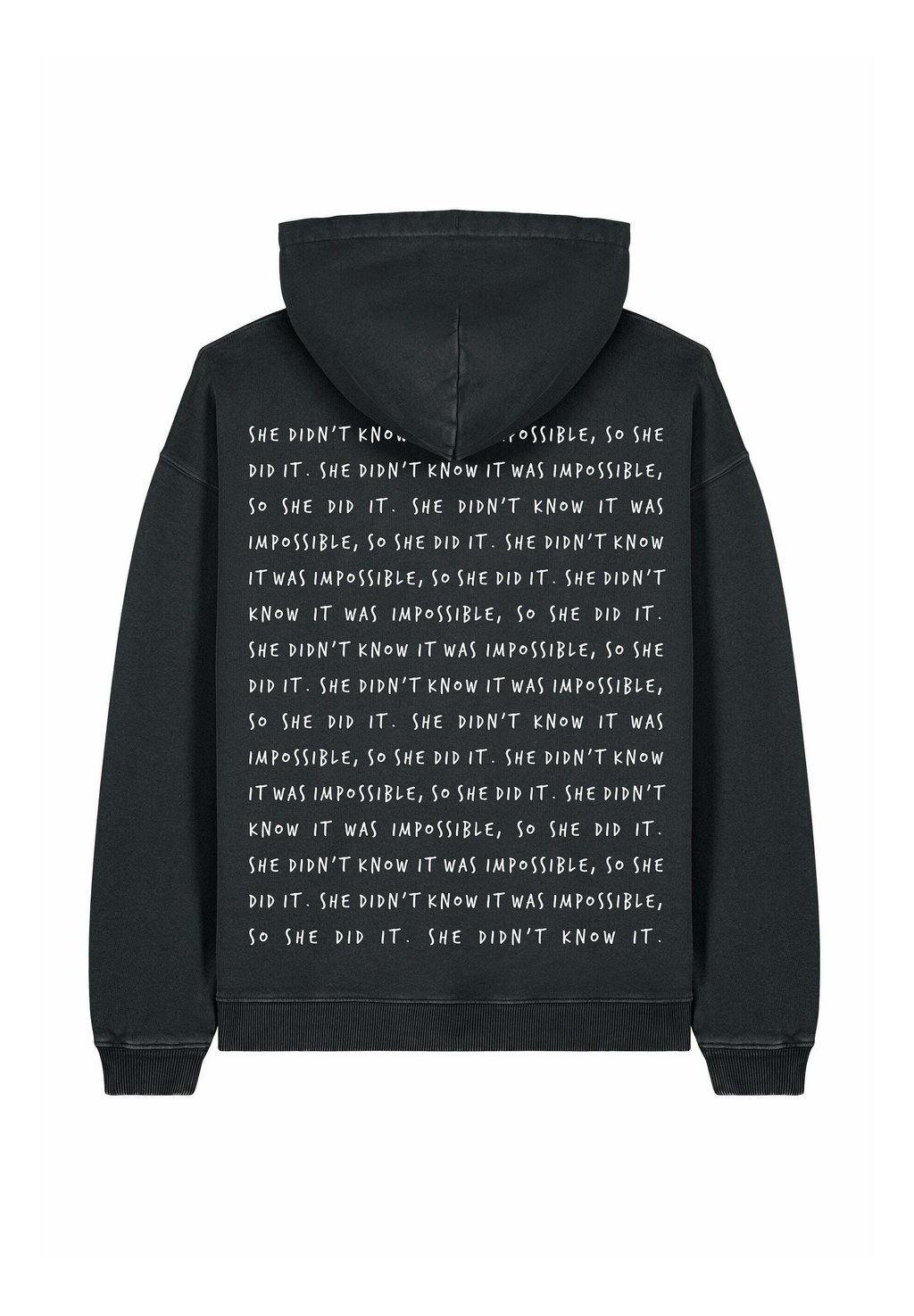 

Толстовка с капюшоном SHE DIDNT KNOW IT WAS IMPOSSIBLE VINTAGE - Sweatshirt Mira Paris, цвет Black Denim