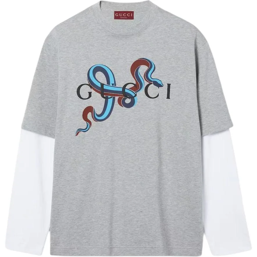 Футболка GUCCI SS25 мужская, Heather Gray