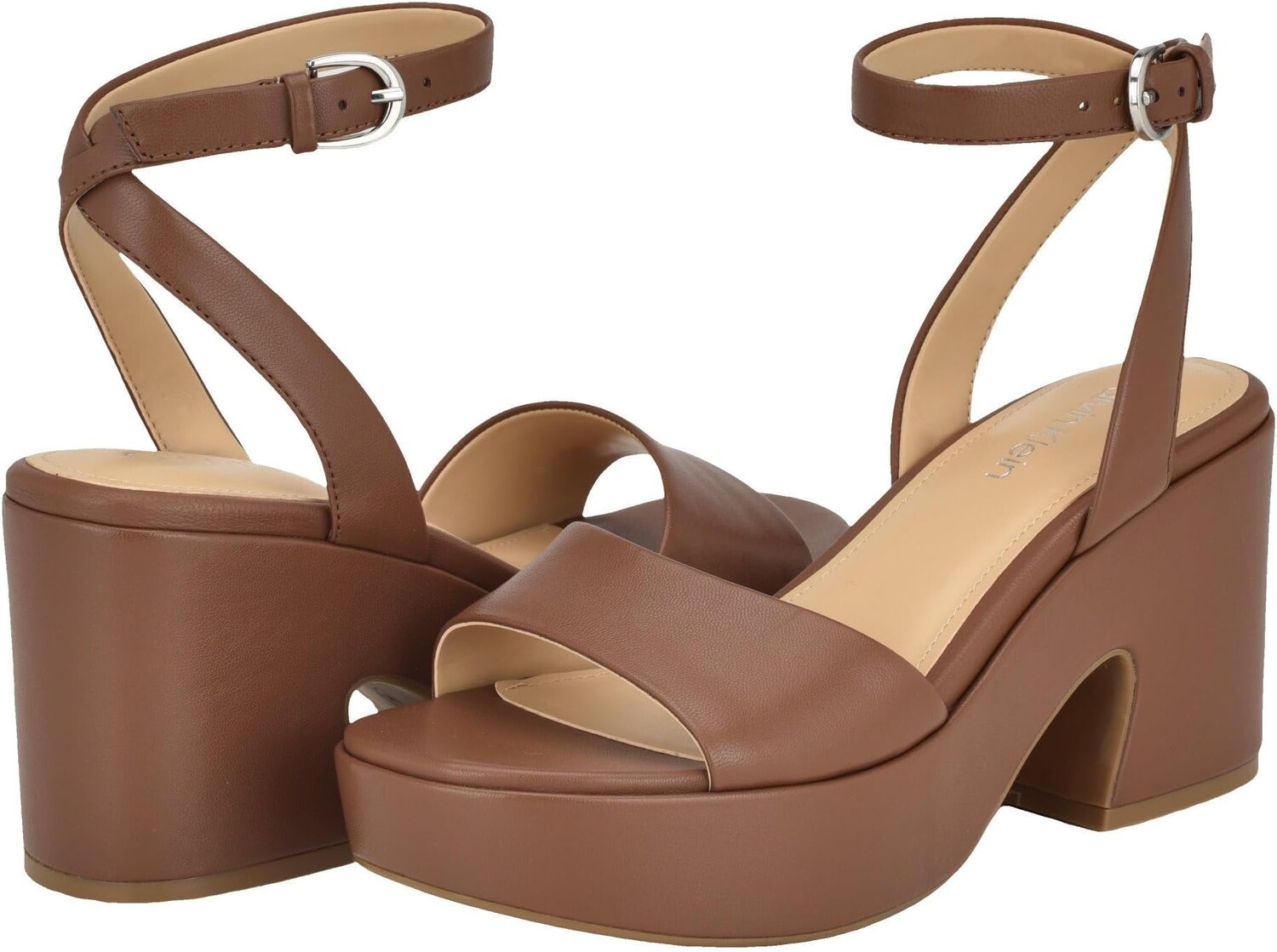 

Сандалии Calvin Klein Summer, цвет Medium Brown Leather