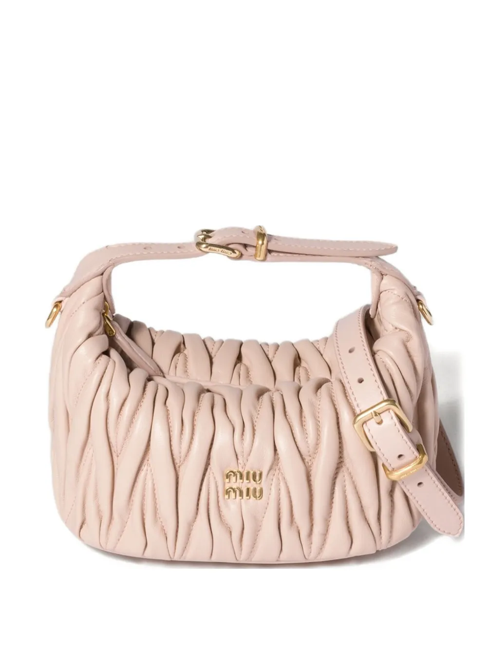 

Стеганая сумка-тоут Wander размера мини MIU MIU, розовый