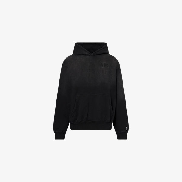 

Оверсайз худи из хлопкового джерси с арочным логотипом Popover Billionaire Boys Club, черный