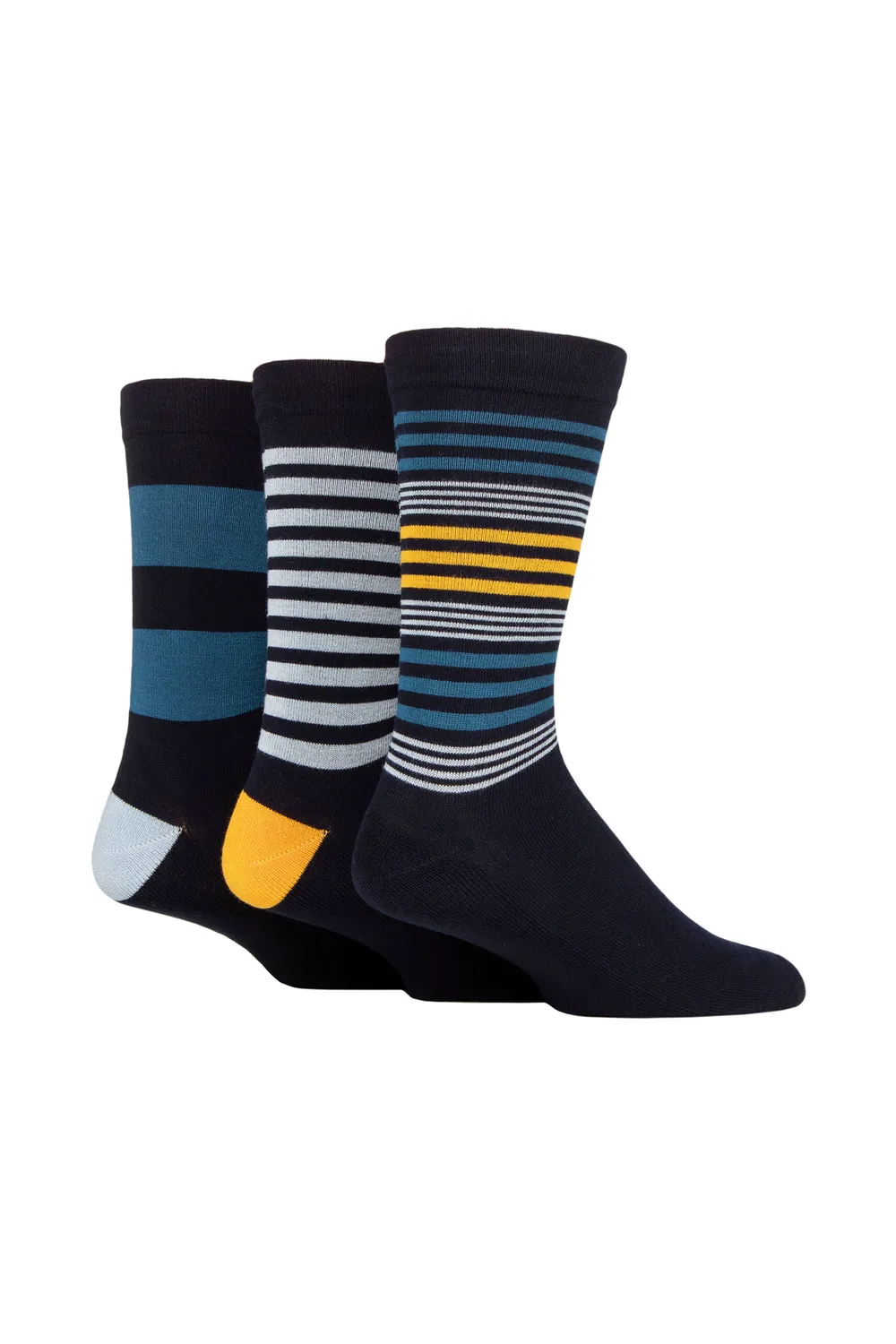 

3 пары мягких бамбуковых носков с полуподушкой SOCKSHOP, синий