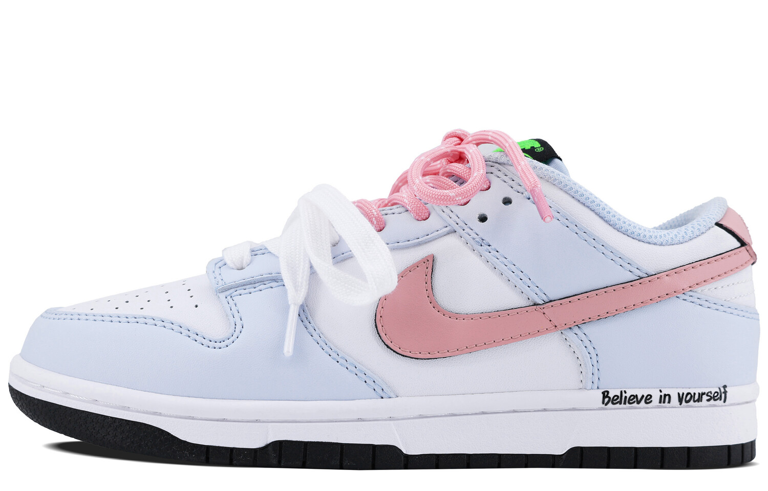 

Кроссовки Nike Dunk Skateboarding Shoes Women's Low-top Light Pink, синий