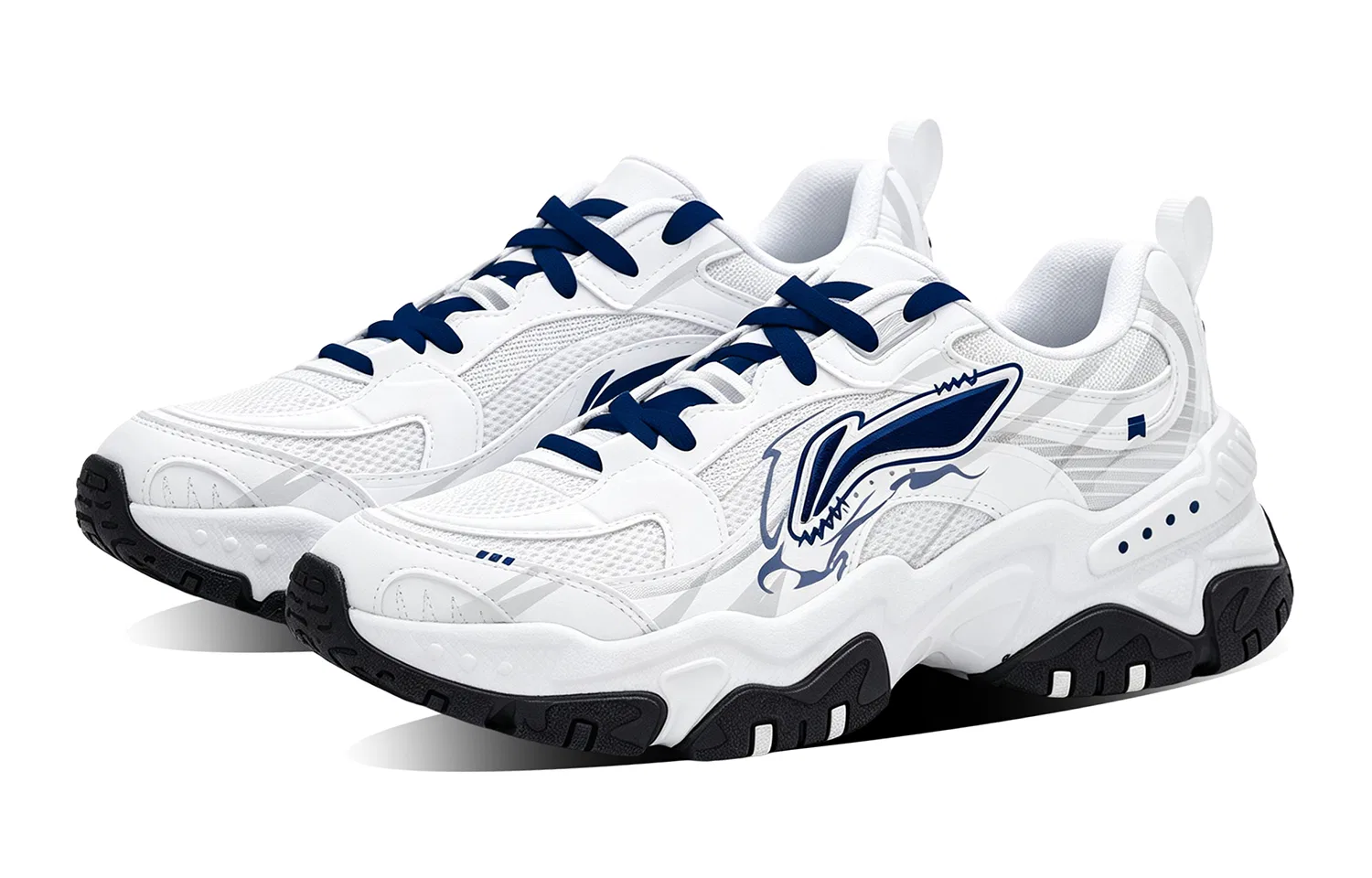 Кроссовки повседневные с амортизацией Li-Ning белые — фото 4