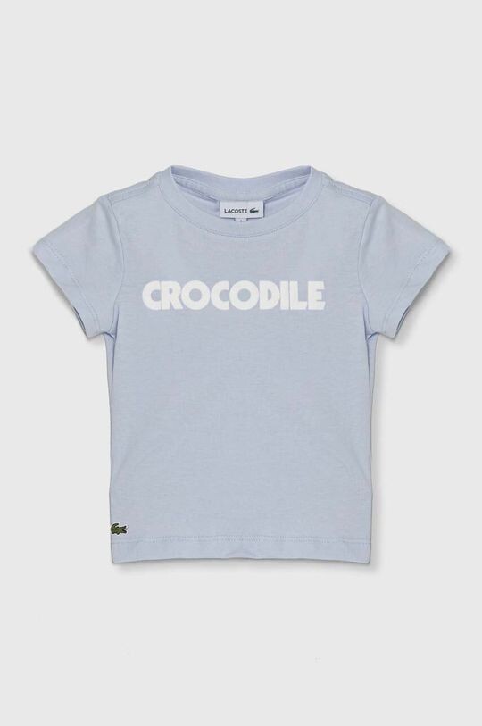 

Детская хлопковая футболка Lacoste, синий