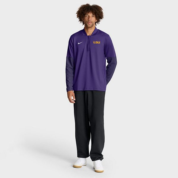 Мужская фиолетовая толстовка LSU Tigers One Goal с полумолнией Nike — фото 4