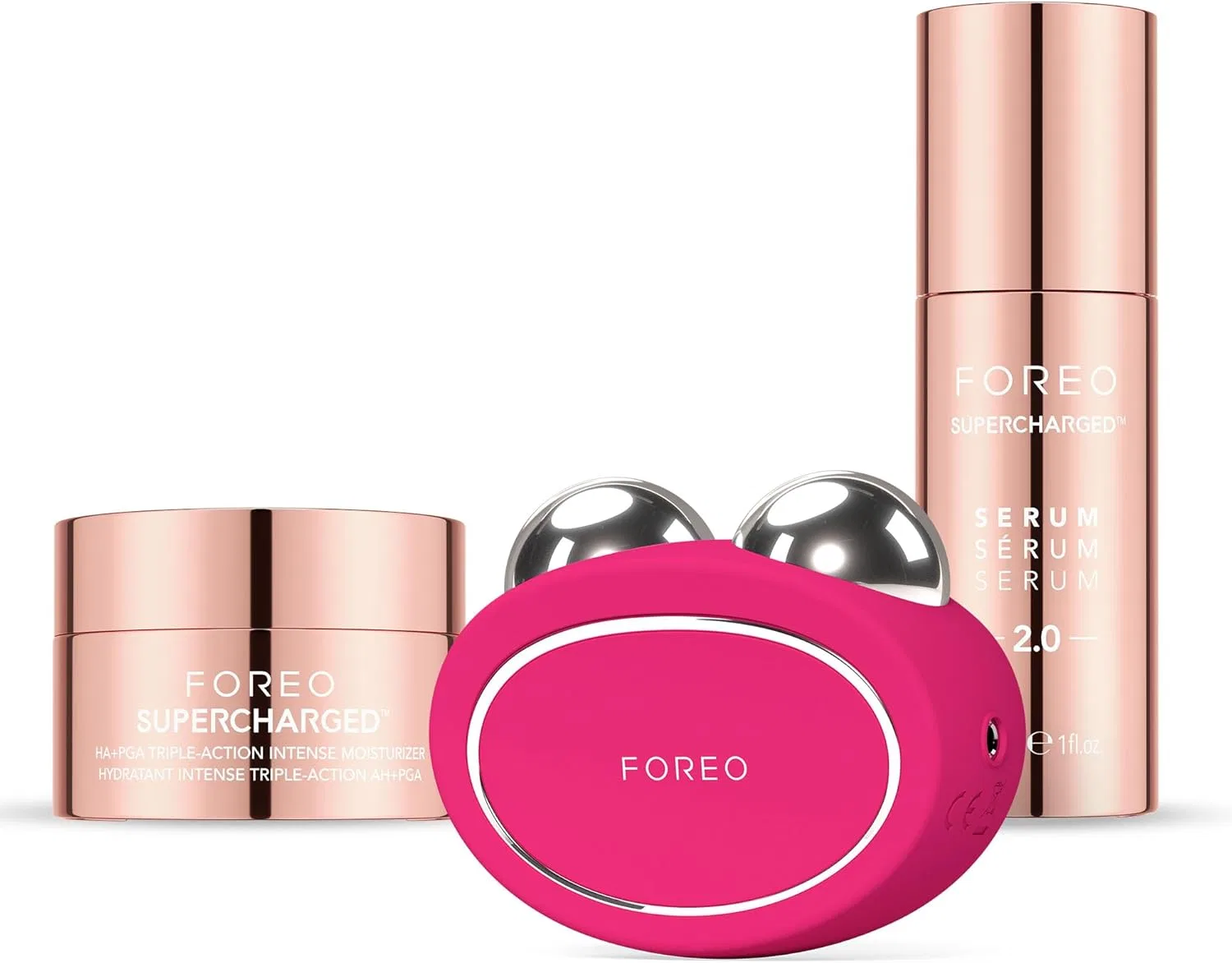 Набор для подтяжки лица FOREO Total Facelift Set с микротоковым массажером Bear 2 Foreo, Fuchsia
