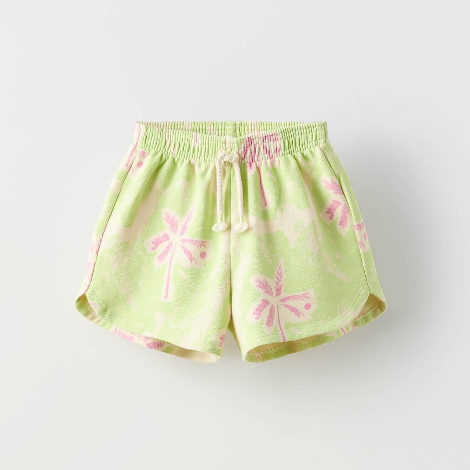 

Шорты-бермуды Zara Summer Camp Palm Tree, зеленый