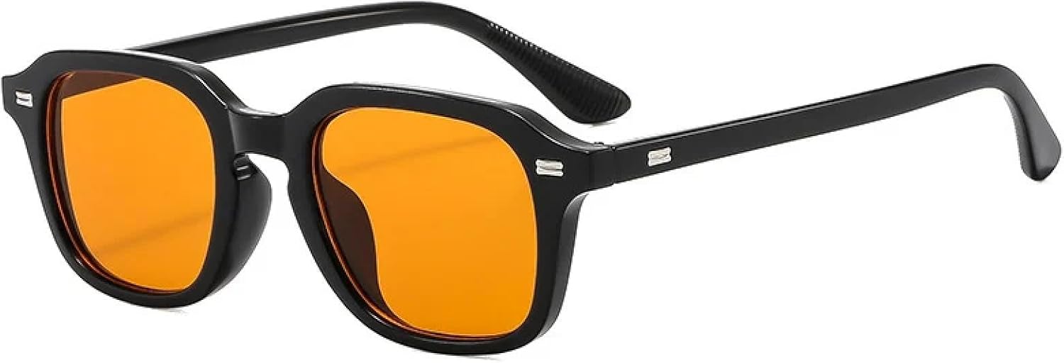 

Солнцезащитные очки с защитой от УФ-излучения UV400 | Овальные заклепки, декоративный леопардовый принт | для женщин и мужчин, для занятий спортом на открытом воздухе и вождения DSVIGF, Black-orange