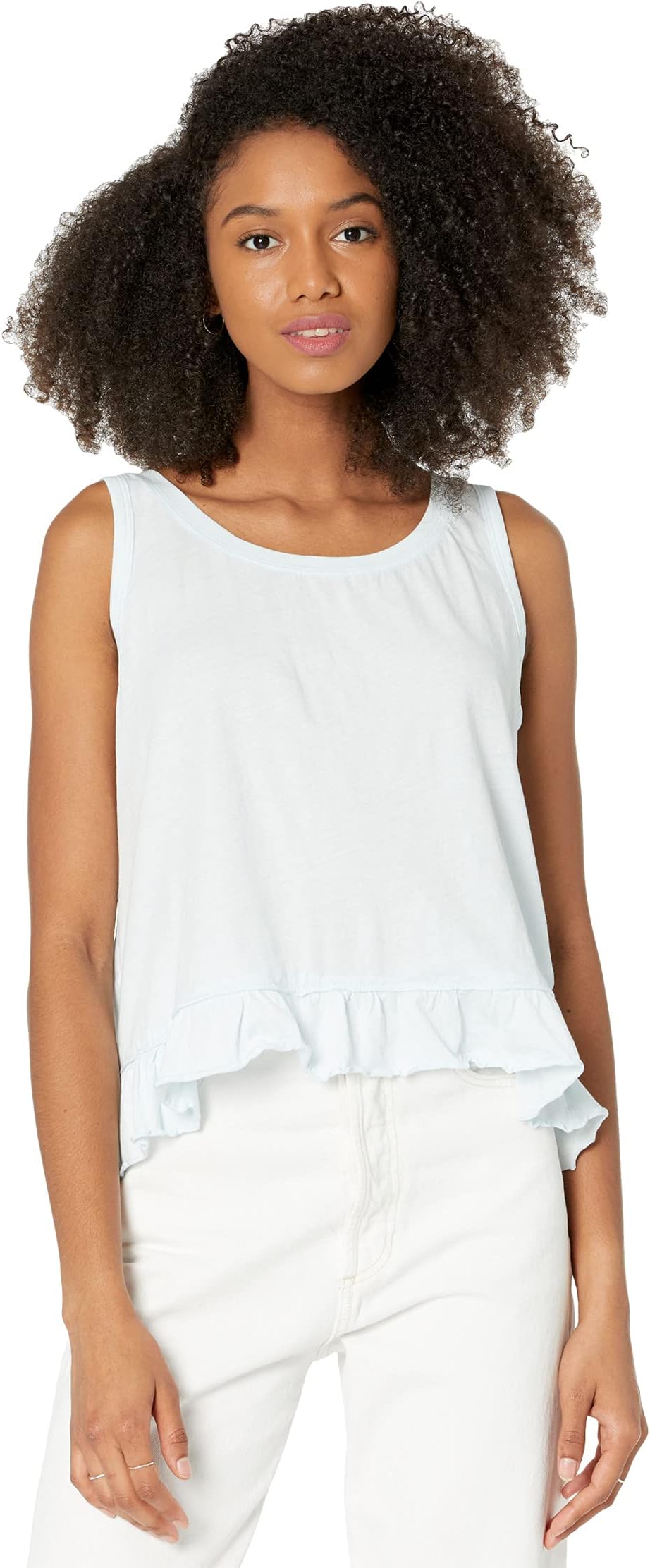 

Топ Buffalo David Bitton Shannelle Ruffle Hem Tank, цвет Blue Melt