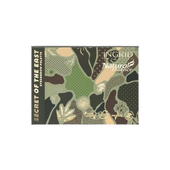 Палетка теней для век Secret Of The East, 8 г Ingrid, Natural Essence Eyeshadow Palette, золотой — фото 2