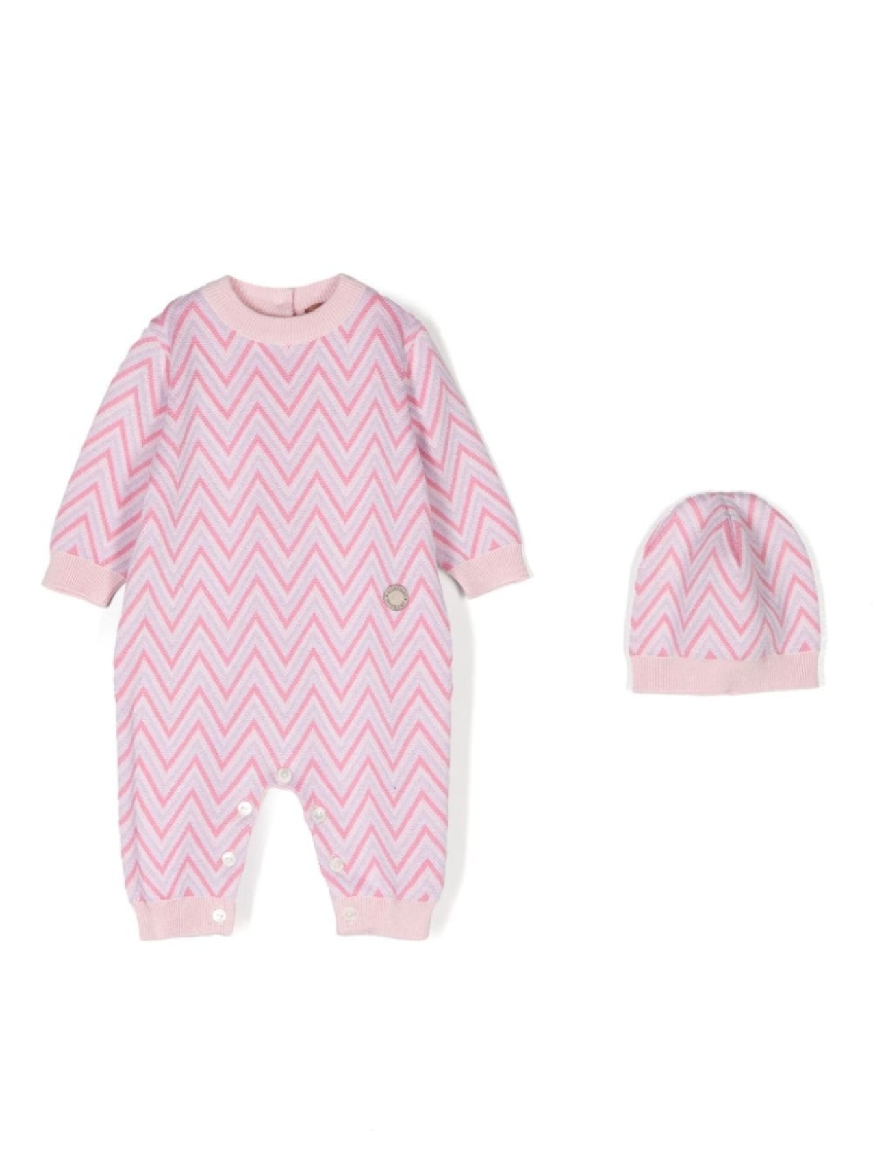 

Missoni Kids комплект комбинезонов с логотипом, розовый