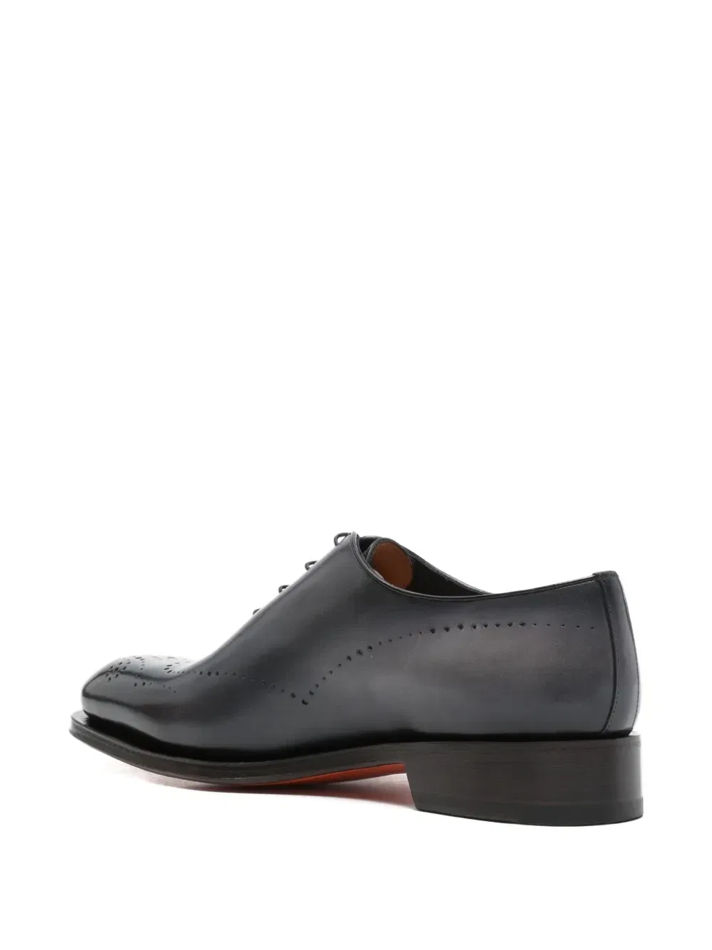 Оксфорды из кожи Santoni, синий — фото 3
