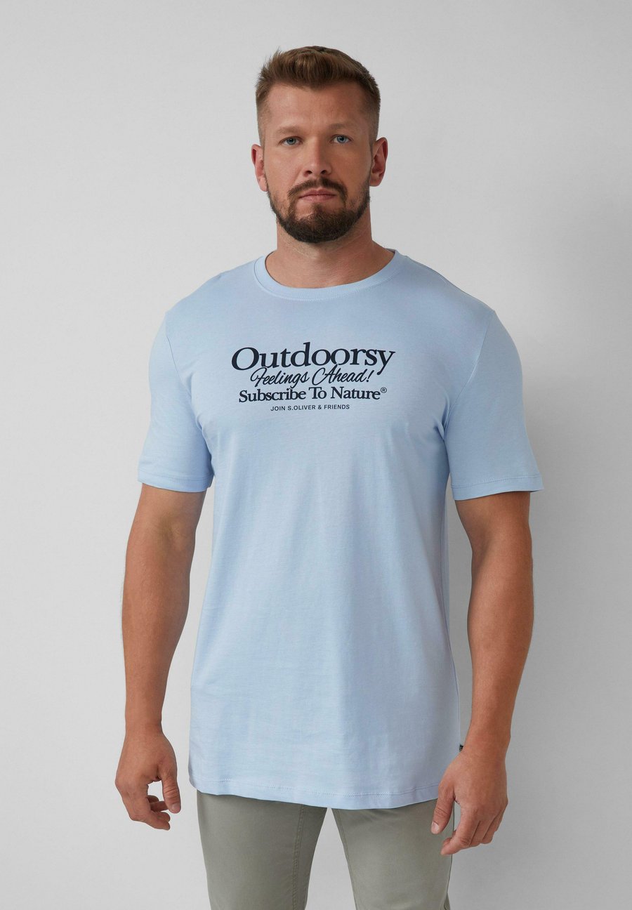 

Футболка s.Oliver Print T-shirt, Hellblau/Light Blue, Синий, Футболка s.Oliver Print T-shirt, Hellblau/Light Blue