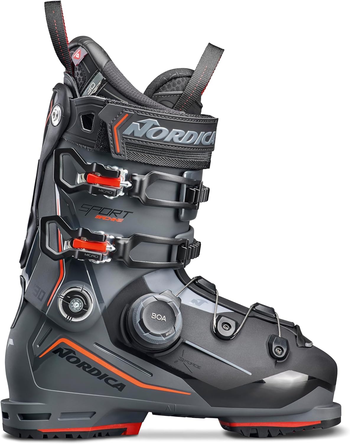 

Мужские высокопроизводительные горнолыжные ботинки Nordica Sportmachine 3 130 BOA с широкой посадкой, Anthracite / Black / Red, Черный, Мужские высокопроизводительные горнолыжные ботинки Nordica Sportmachine 3 130 BOA с широкой посадкой, Anthracite / Blac