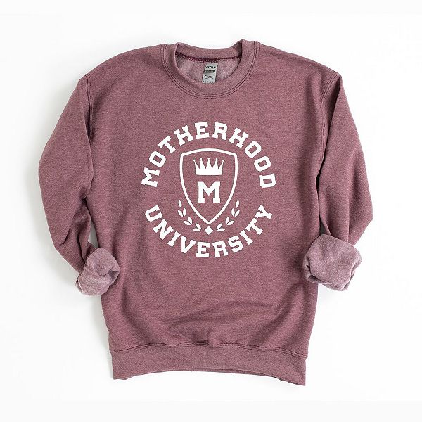 

Толстовка Motherhood university crown Simply Sage Market, Heather Maroon
