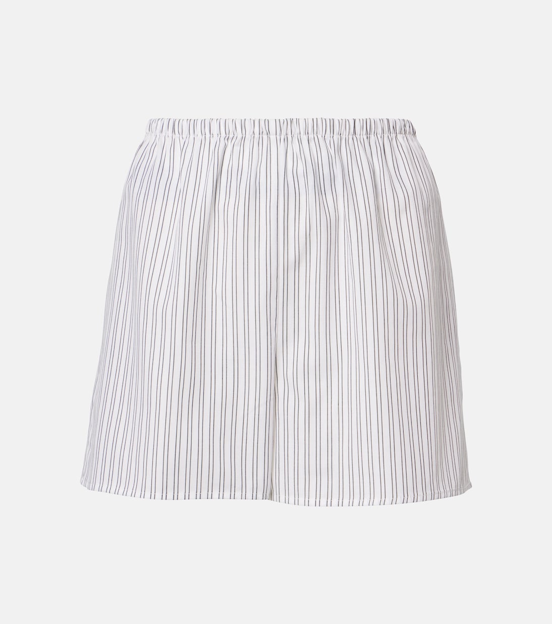 

Полосатые шорты Cairo из хлопковой смеси Asceno, White Charcoal Stripe