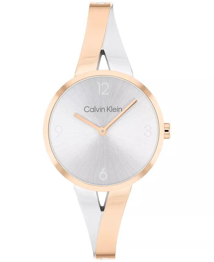 

Женские двухцветные часы-браслет из нержавеющей стали Joyful, 30 мм Calvin Klein, мультиколор