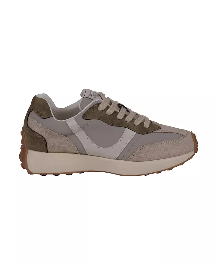 Женские кроссовки Howell на шнуровке в ретро-стиле GC Shoes, коричневый/бежевый — фото 2
