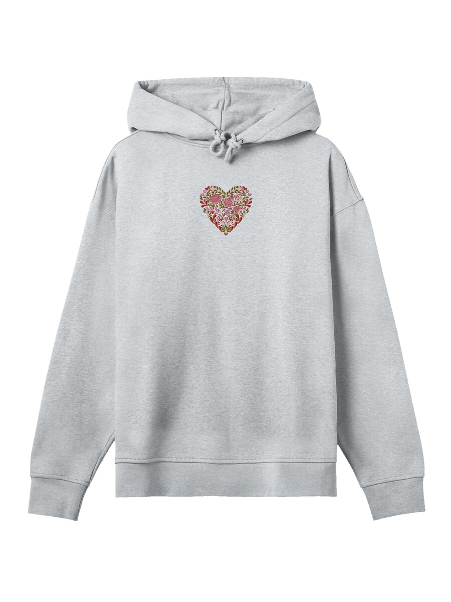 

Свитер F4NT4STIC Blumen Herz bestickt, Grey