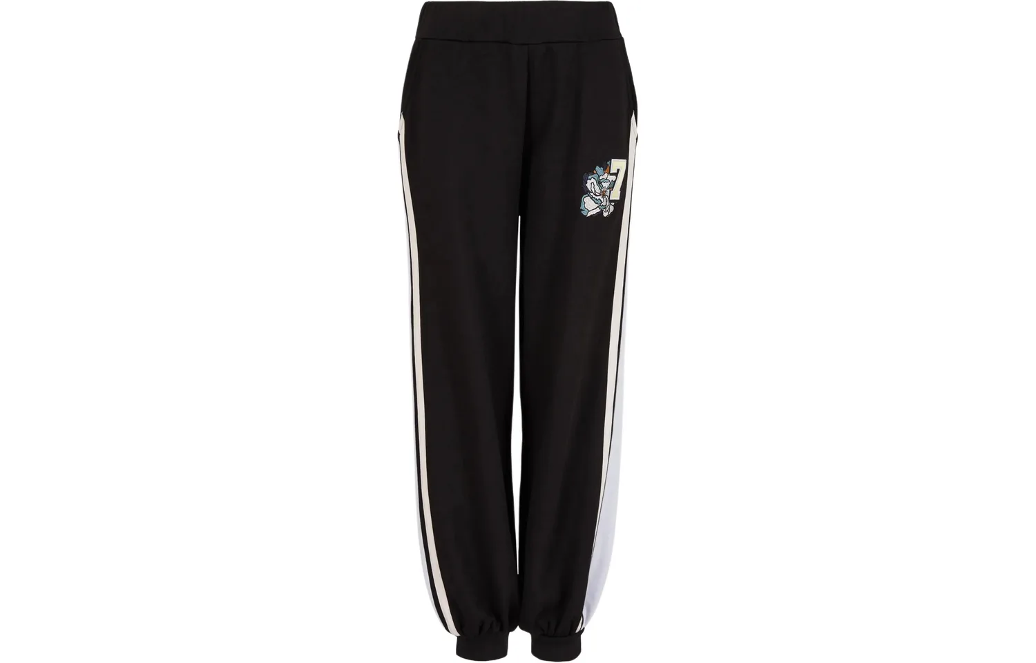 EMPORIO ARMANI EA7 SS24 спортивные брюки женские черные