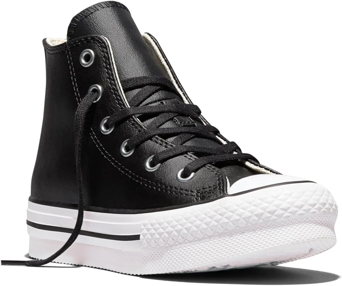 Кожаные кроссовки Converse Mädchen Chuck Taylor All Star Eva Lift, Black — фото 3