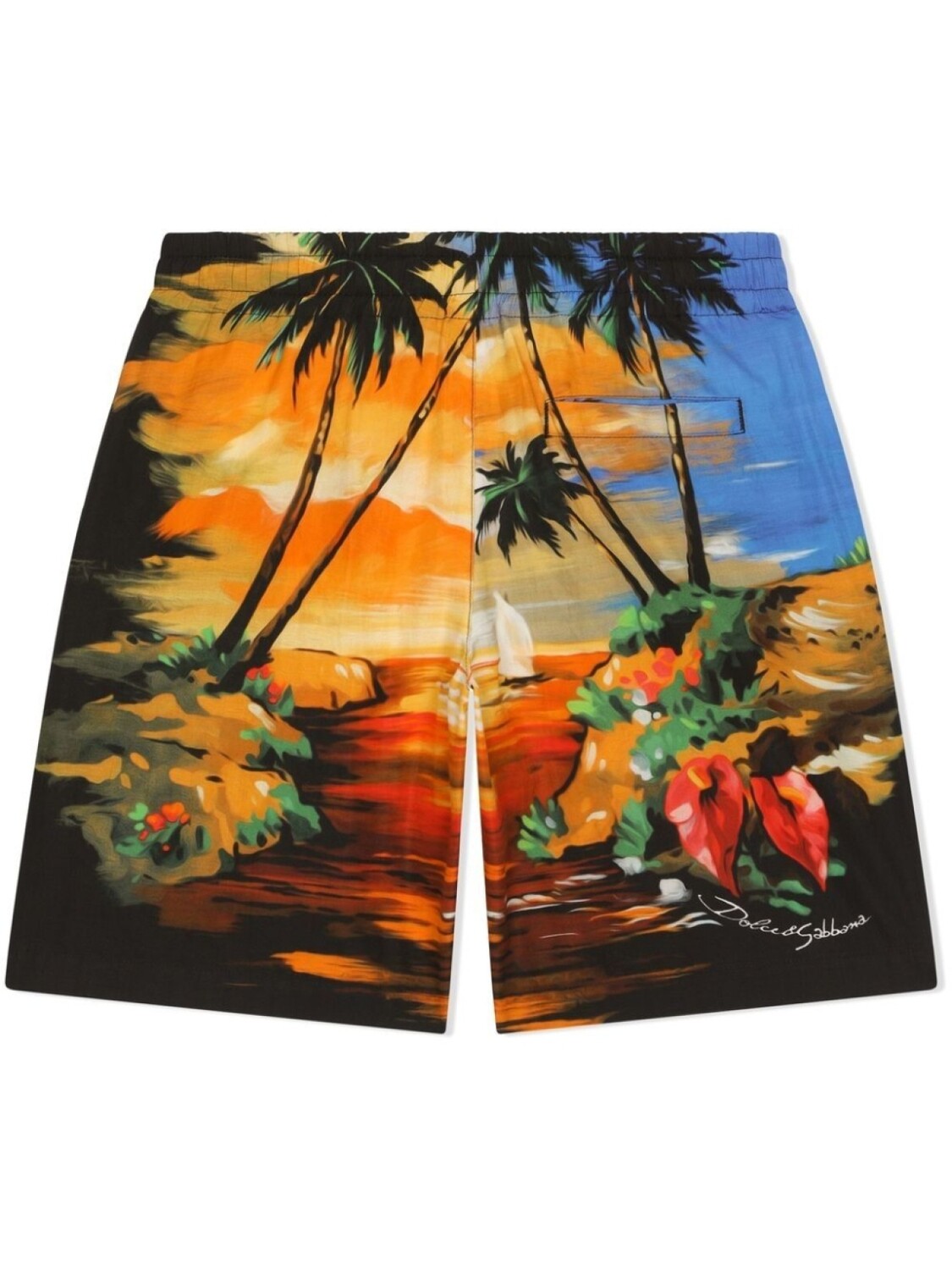 

Dolce & Gabbana Kids плавки с принтом, желтый