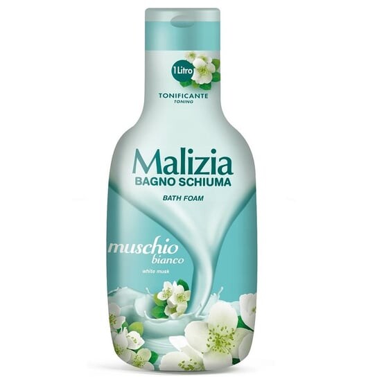 

Пена для ванны с белым мускусом жидкость для ванн 1000мл Malizia