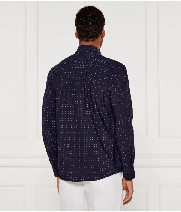Рубашка P-ROAN-kent-C1-233 slim fit Boss, темно-синий — фото 4